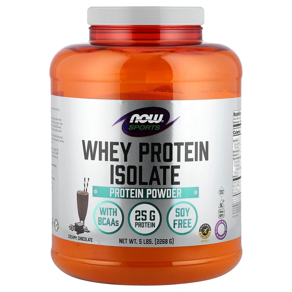 Сывороточный протеин NOW Foods Sports Isolate, вкус «сливочный шоколад», 268 г