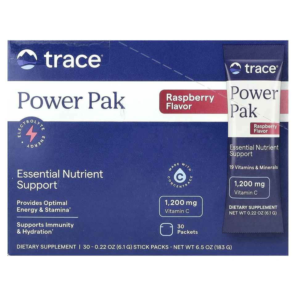 Стик Trace PowerPak, вкус «малина», 6.1 г, 30 стиков