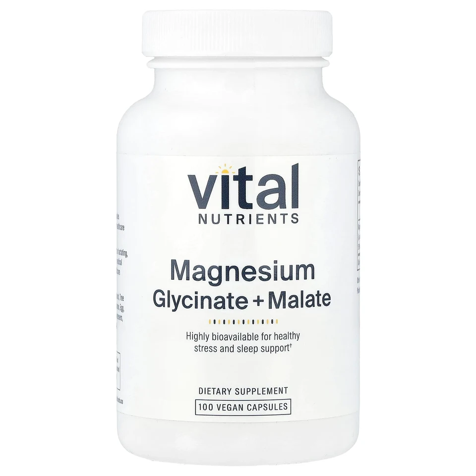 Магний Vital Nutrients, 120 мг, 100 растительных капсул