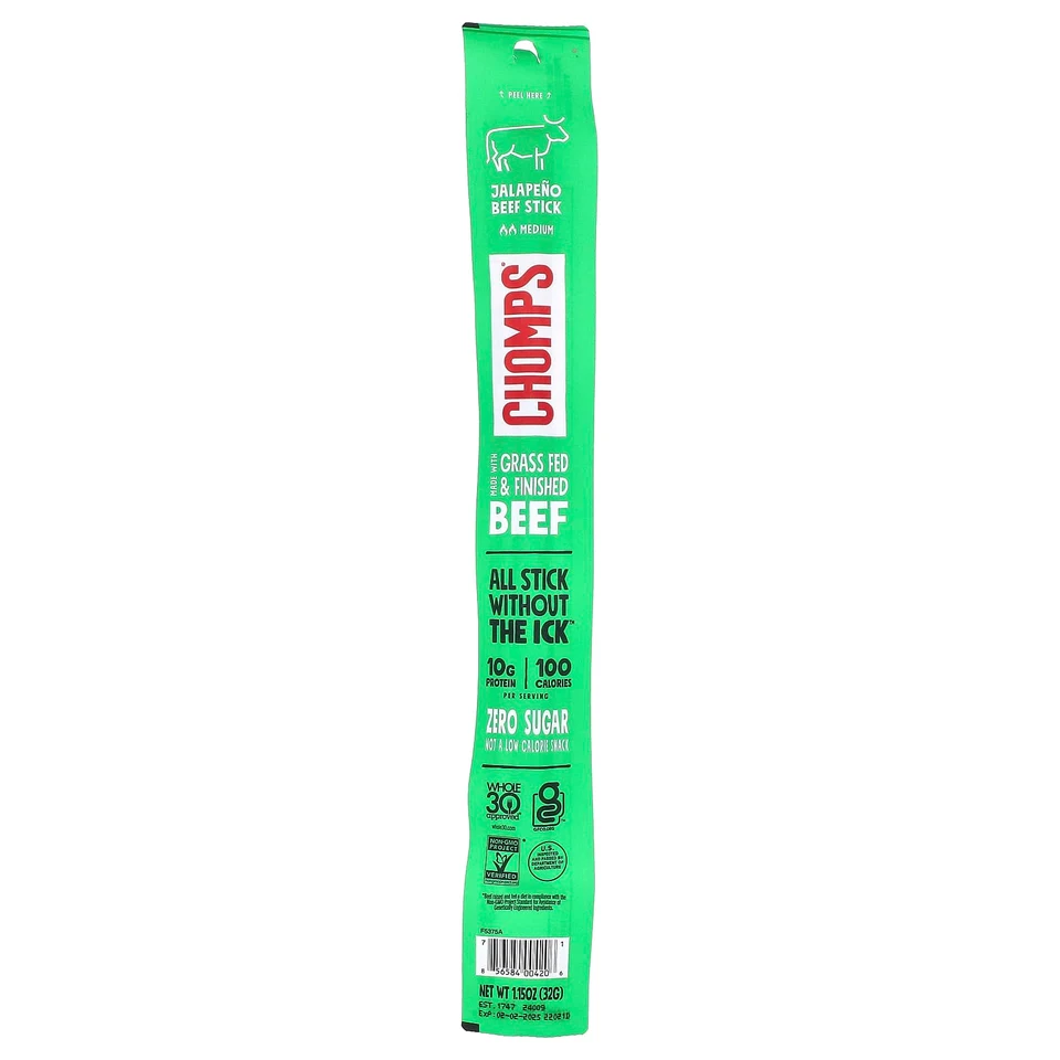 Стик Chomps Jalapeno Beef Medium, 32 г