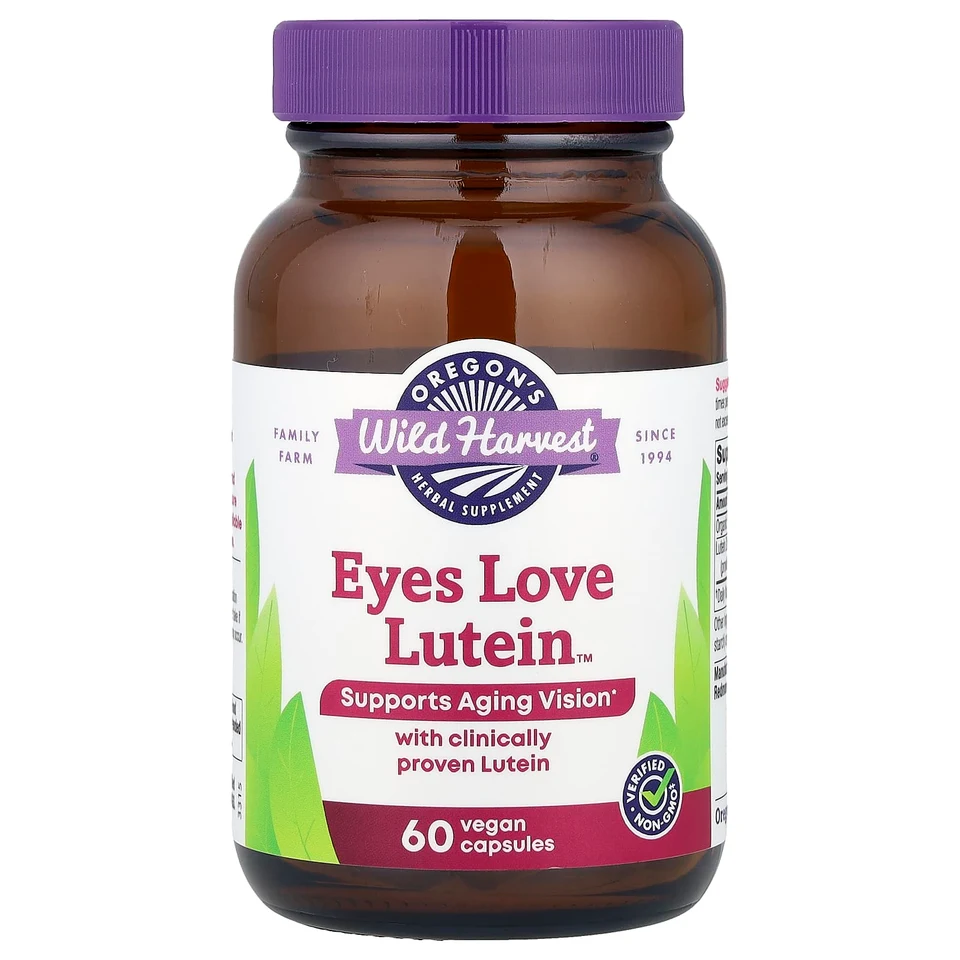 Лютеин Oregon's Wild Harvest Eyes Love™, 60 растительных капсул