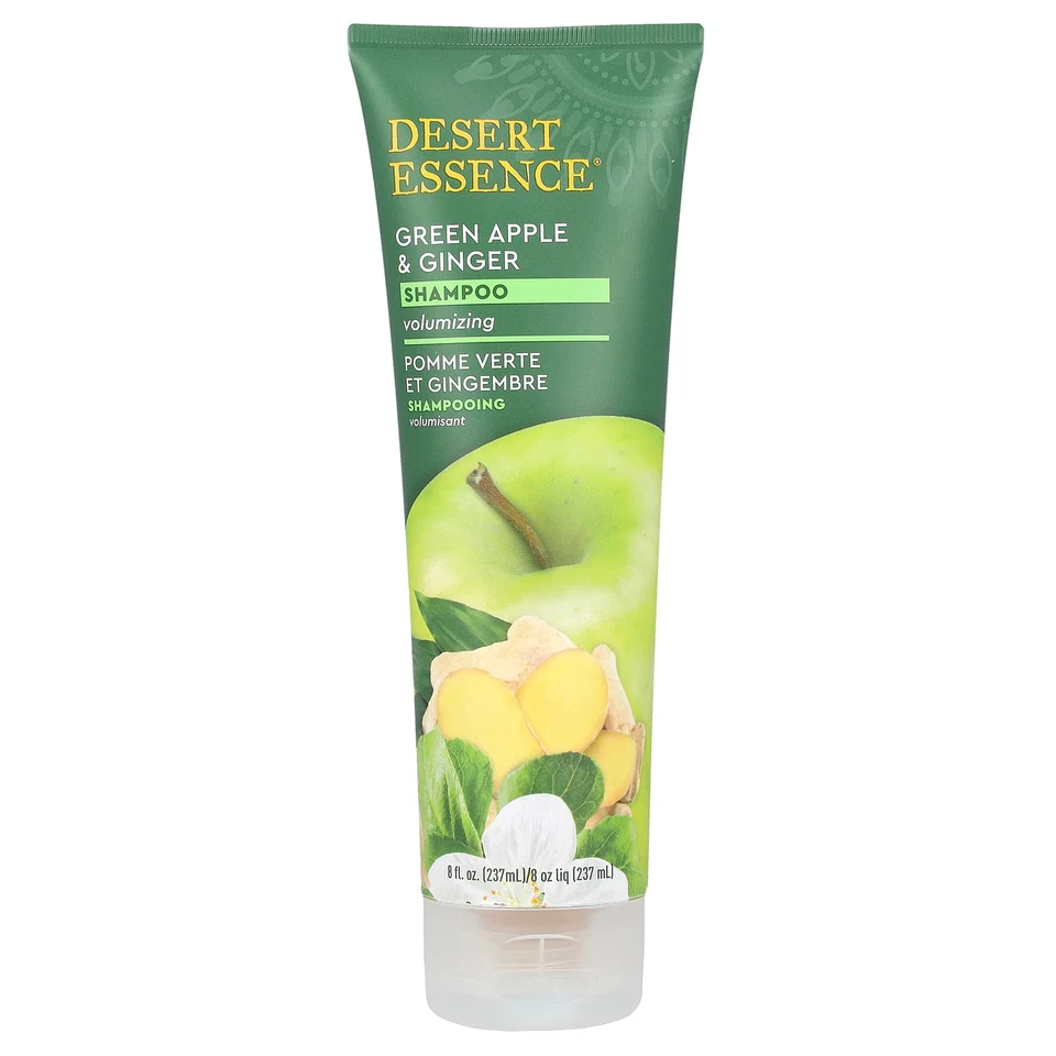 Шампунь Desert Essence Volumizing, аромат «Green Apple & Ginger», 237 мл