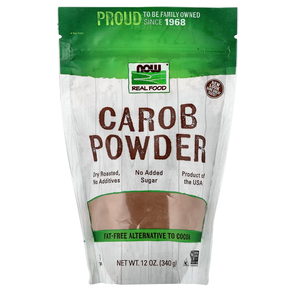Порошок NOW Foods Real Food Carob, 340 г