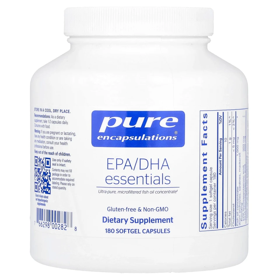 DHA Pure Encapsulations EPA/ Essentials, 180 мягких капсул
