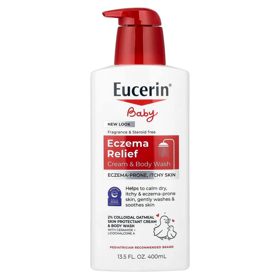 Детский гель для душа Eucerin Baby Eczema Relief Cream &, 400 мл, крем