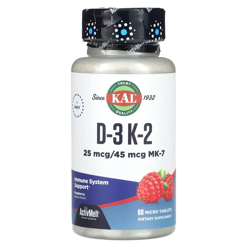 D-3, K-2 KAL, 60 микротаблеток