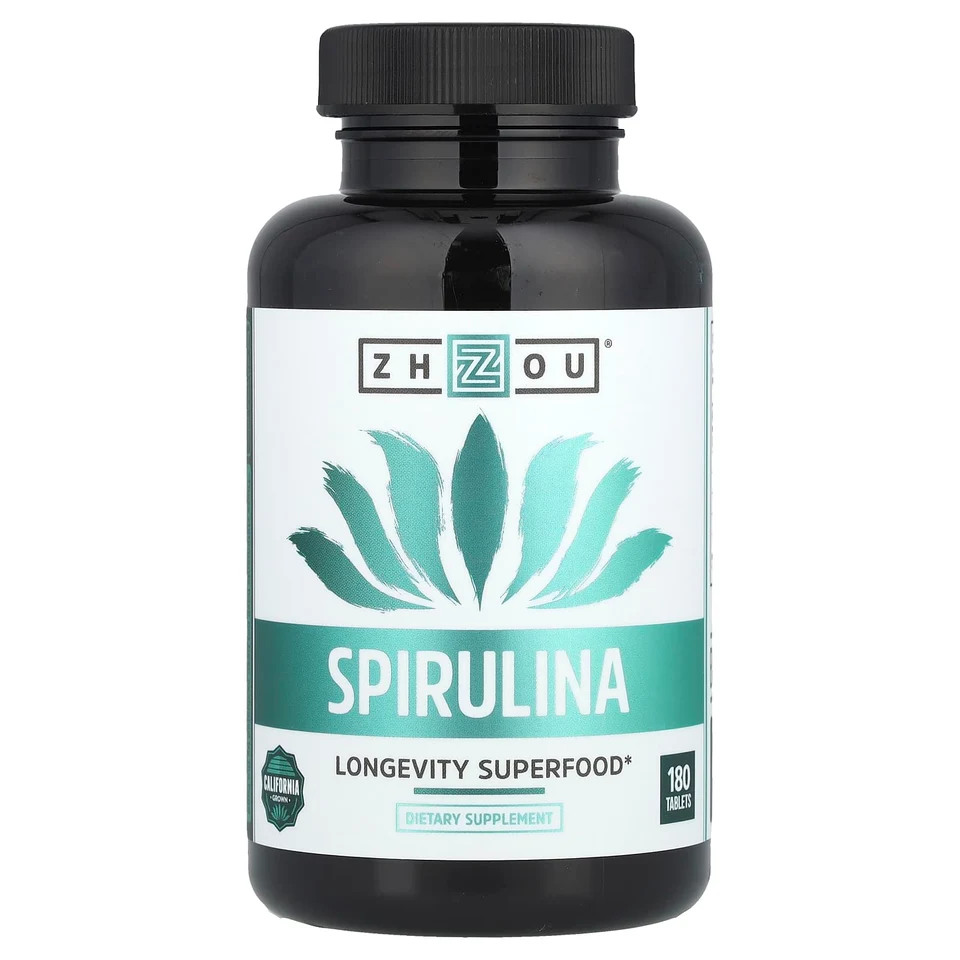 Спирулина Zhou Nutrition, 180 таблеток