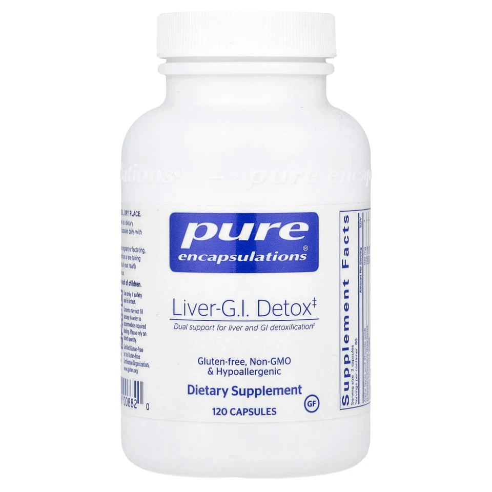 Детокс печени и ЖКТ Pure Encapsulations, 120 капсул