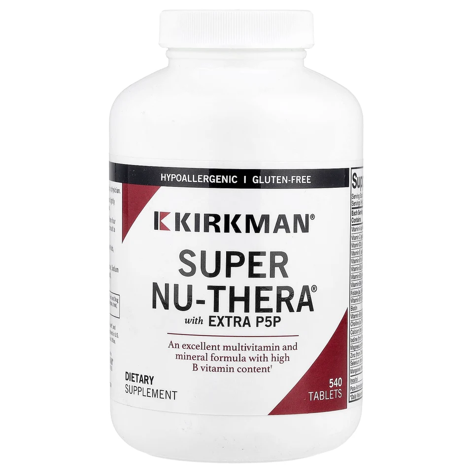 Витамин B6 P-5-P Kirkman Labs Super Nu-Thera® with Extra, 540 таблеток