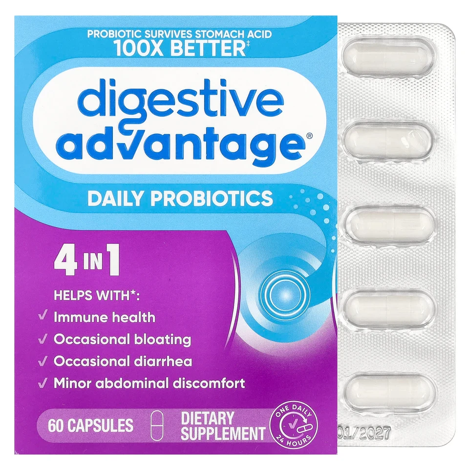 Пробиотик Schiff Digestive Advantage® Daily, 60 капсул