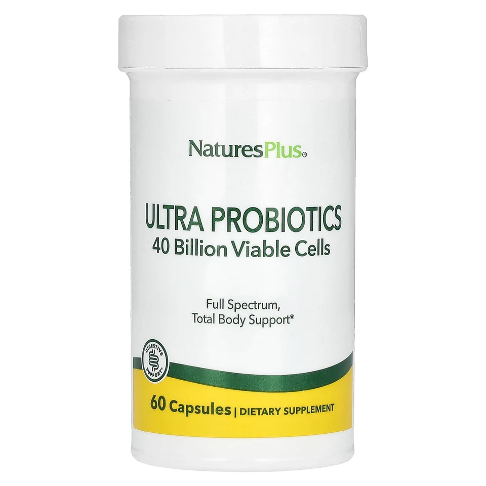 Пробиотик NaturesPlus Ultra, 40 Billion, 60 капсул