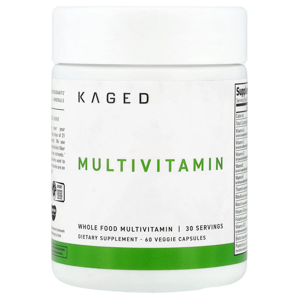 Мультивитамины Kaged, 60 растительных капсул