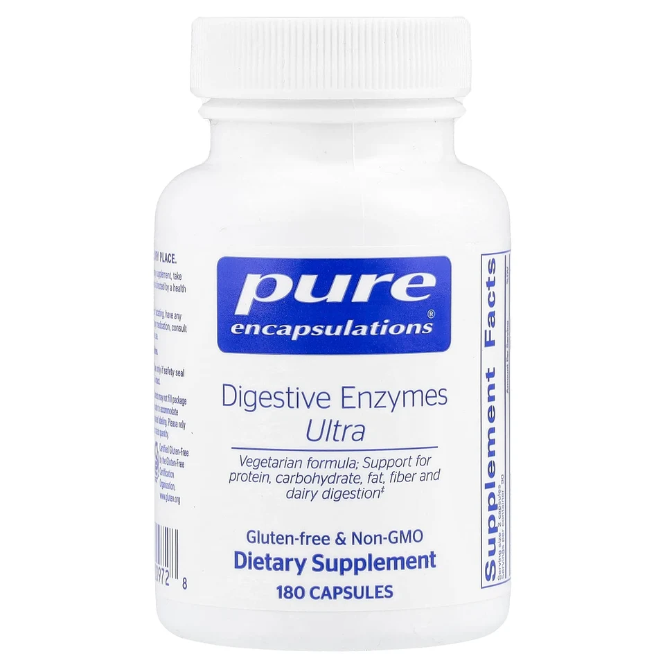 Пищеварительные ферменты Pure Encapsulations Ultra, 180 капсул