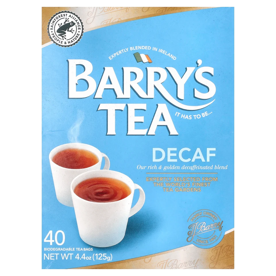 Чай Barry's Tea Decaf Blend, 40 чайных пакетиков, 125 г, чайные пакетики