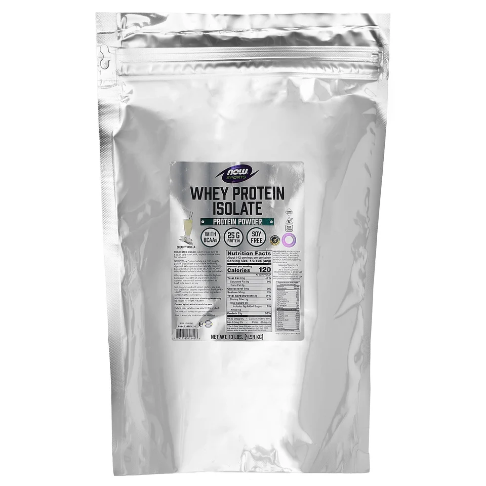 Сывороточный протеин NOW Foods Sports Isolate Creamy Vanilla, 4.54 кг