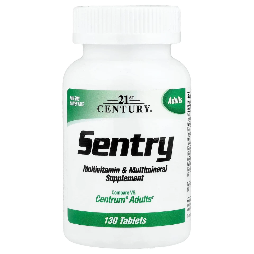Мультивитамины 21st Century Sentry Adults & Multimineral Supplement, 130 таблеток