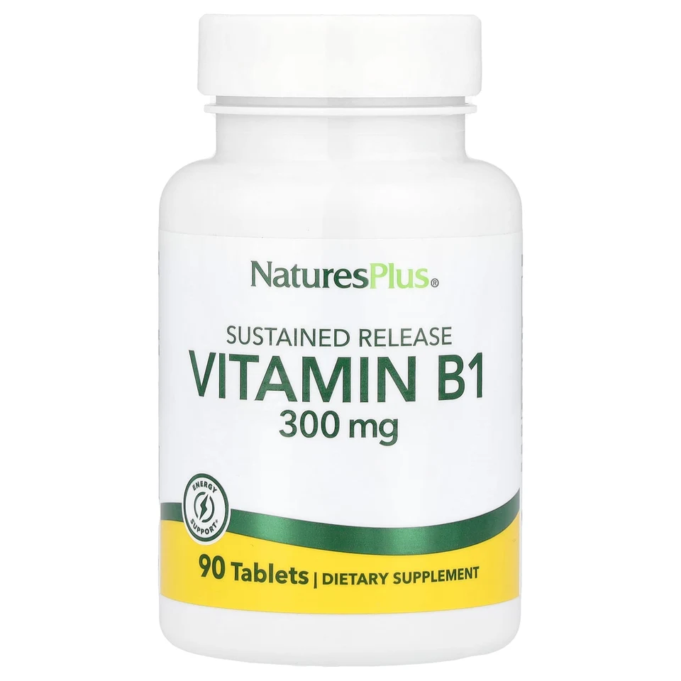 Витамин B1 NaturesPlus, 300 мг, 90 таблеток