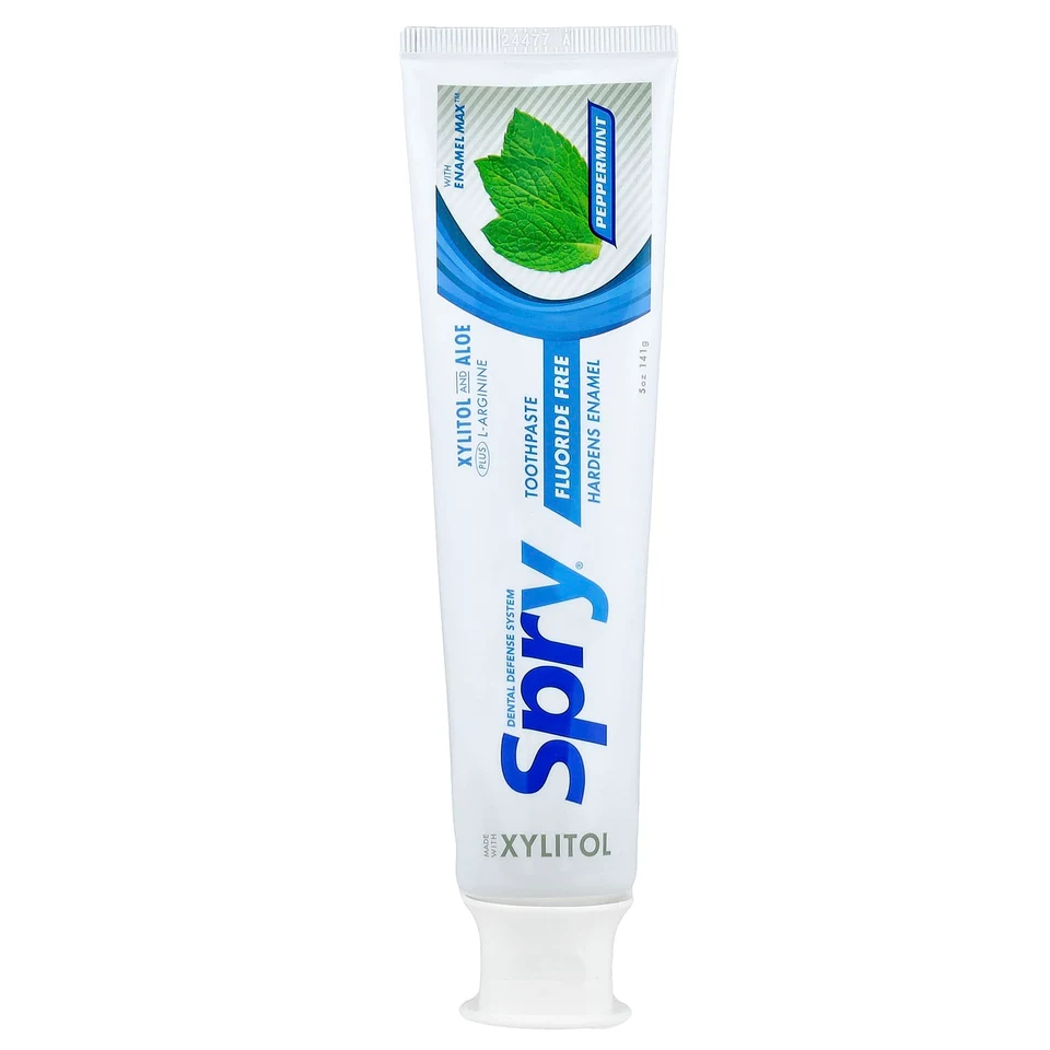 Зубная паста Xlear Spry® Fluoride Free, перечная мята, 141 г