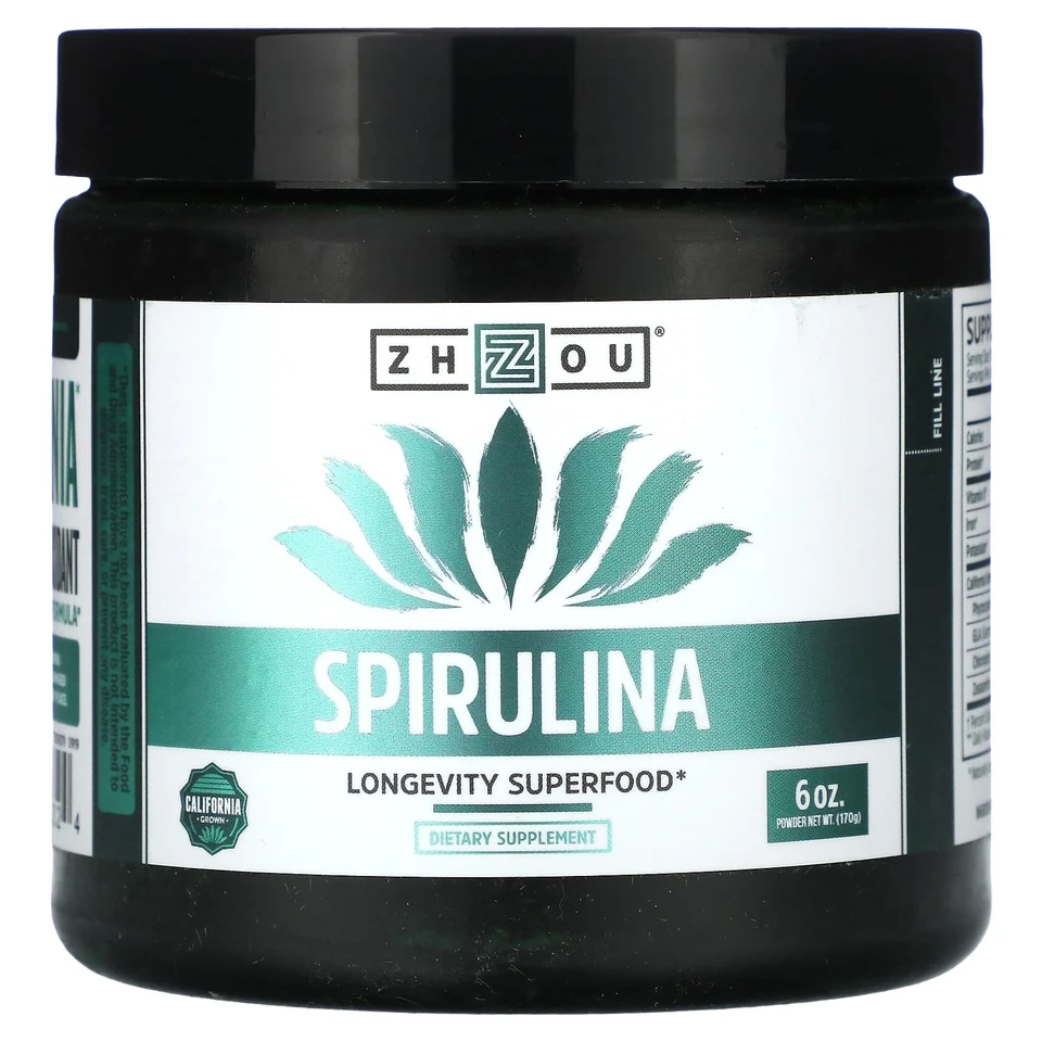 Спирулина Zhou Nutrition Longevity Superfood, 170 г