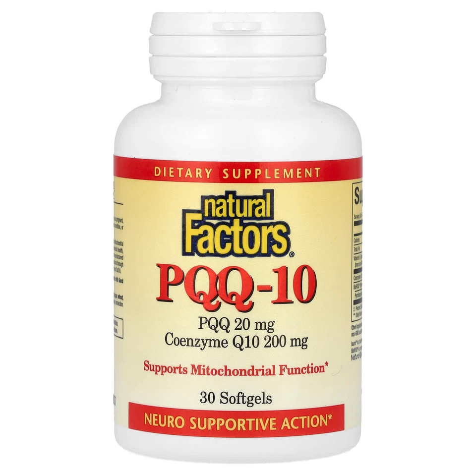 PQQ (пирролохинолинхинон) Natural Factors -10, 30 мягких капсул