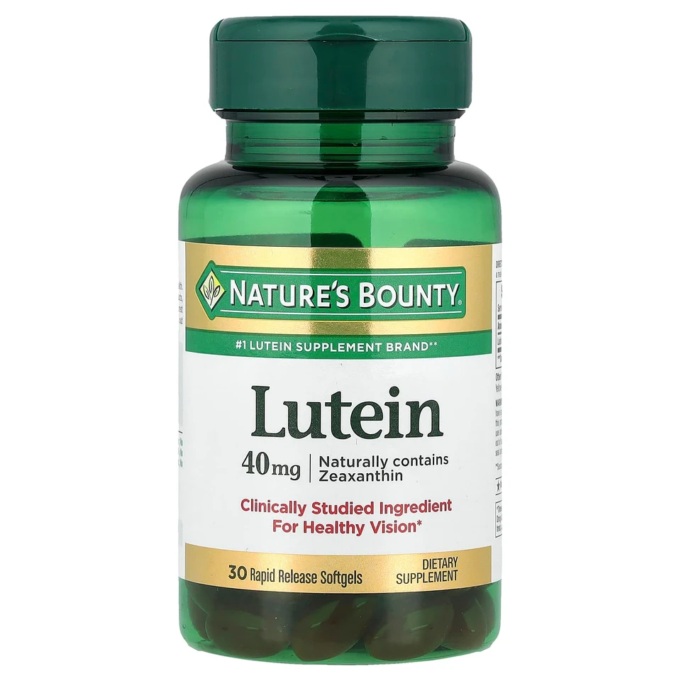 Лютеин Nature's Bounty 30 Rapid Release, 40 мг, мягкие капсулы