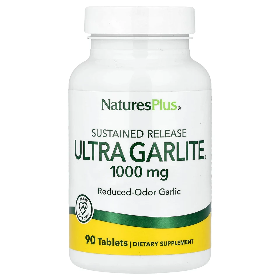 Устойчивый высвобождающийся чеснок NaturesPlus, 1,000 мг, 90 таблеток
