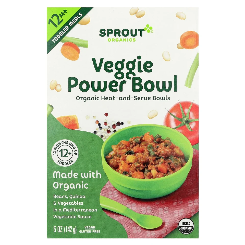 Овощное блюдо Sprout Organics Veggie Power Bowl, от 12 месяцев, 142 г