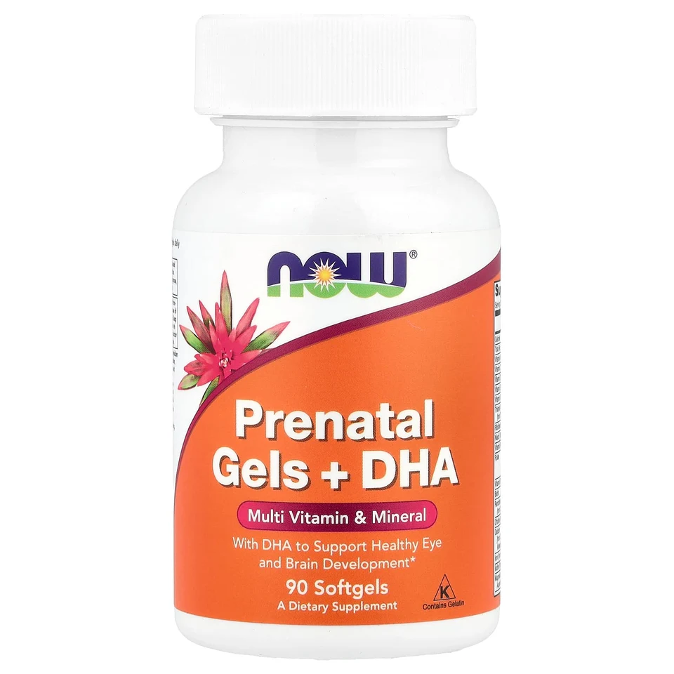 DHA NOW Foods Prenatal Gels , 90 мягких капсул