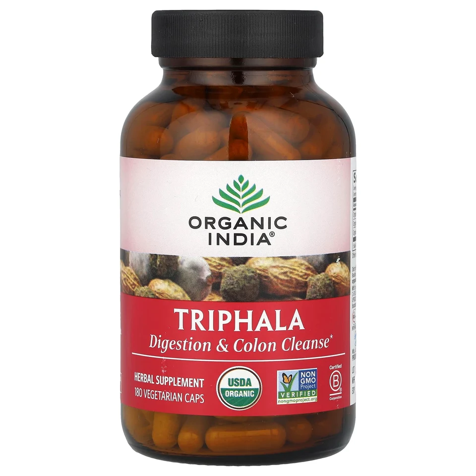 Трифала Organic India, 180 растительных капсул