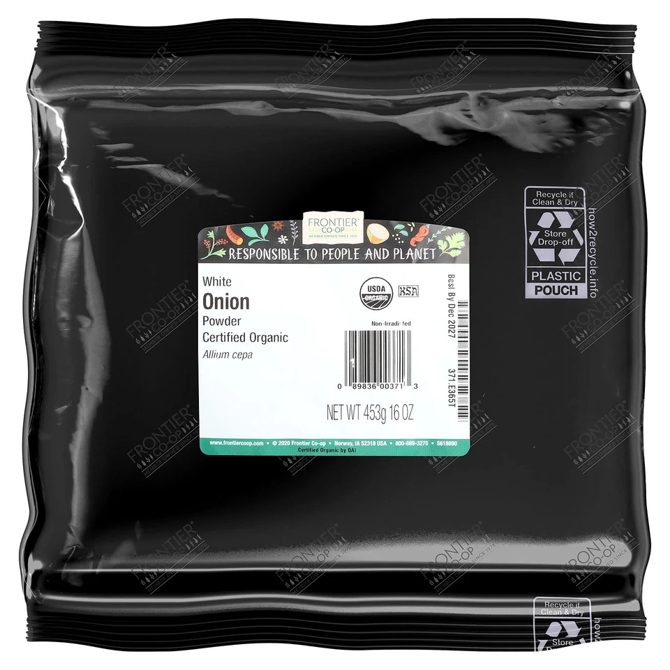 Луковый порошок Frontier Co-op White, 453 г