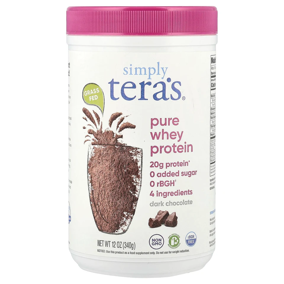 Темный шоколад Simply Tera's Pure Whey Protein, 340 г