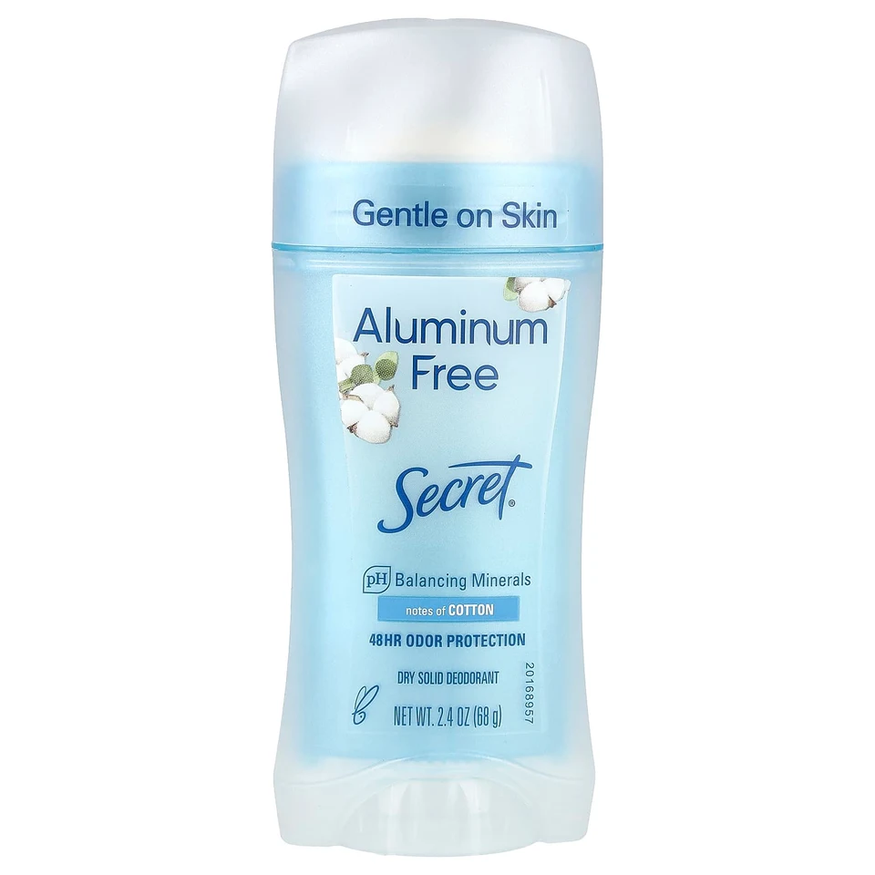 Дезодорант Secret Aluminum Free, Cotton, 68 г