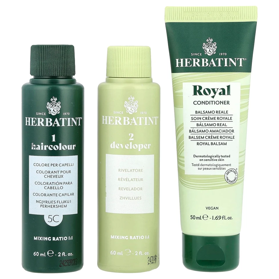Гель Herbatint Permanent Haircolor 5C Light Ash Chestnut, 170 мл