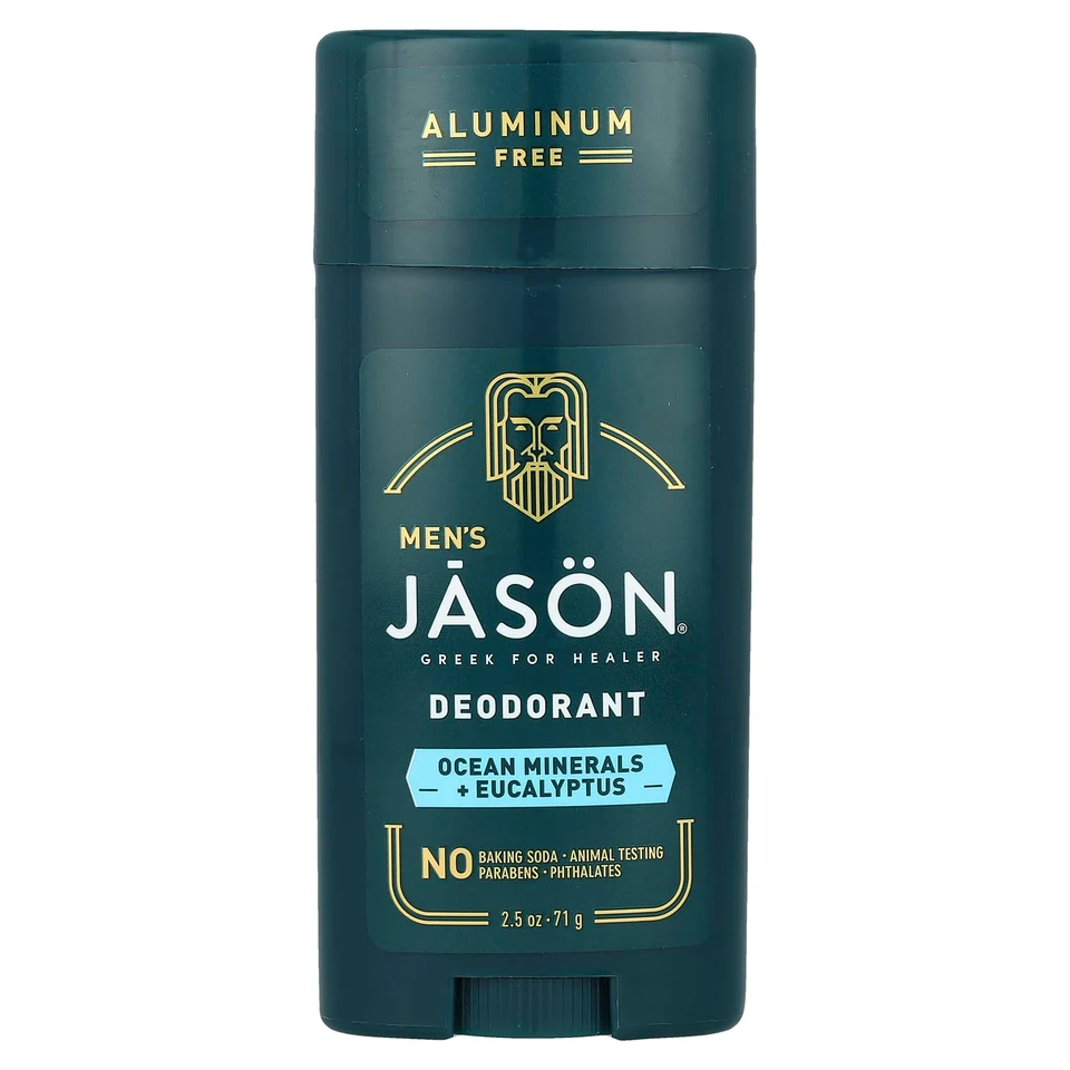 Эвкалипт Jason Natural Men's Aluminum Free Ocean Minerals, Deodorant, 71 г