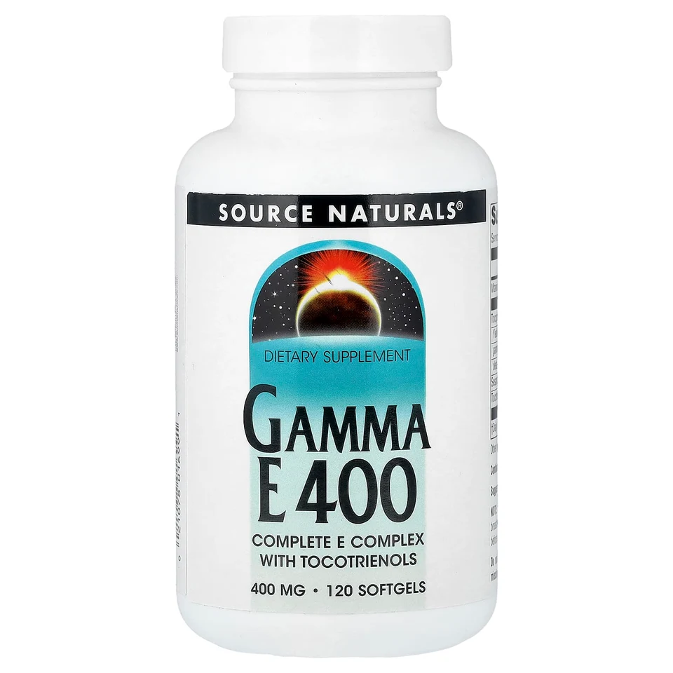 Витамин E Source Naturals Gamma With Tocotrienols, 120 мягких капсул
