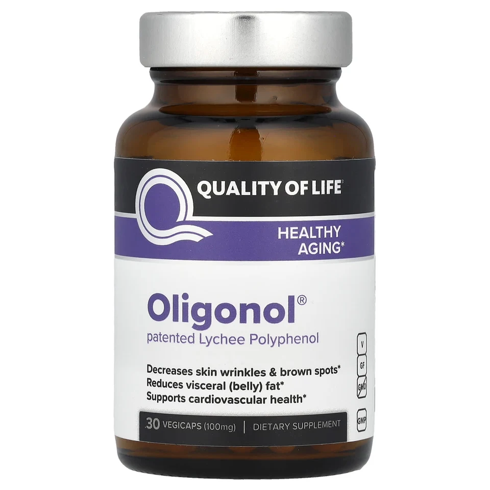 Олигомолекулы Quality of Life, 100 мг, 30 вегетарианских капсул