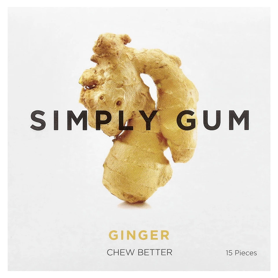 Имбирь Simply Gum Chewing Gum, 15 шт.
