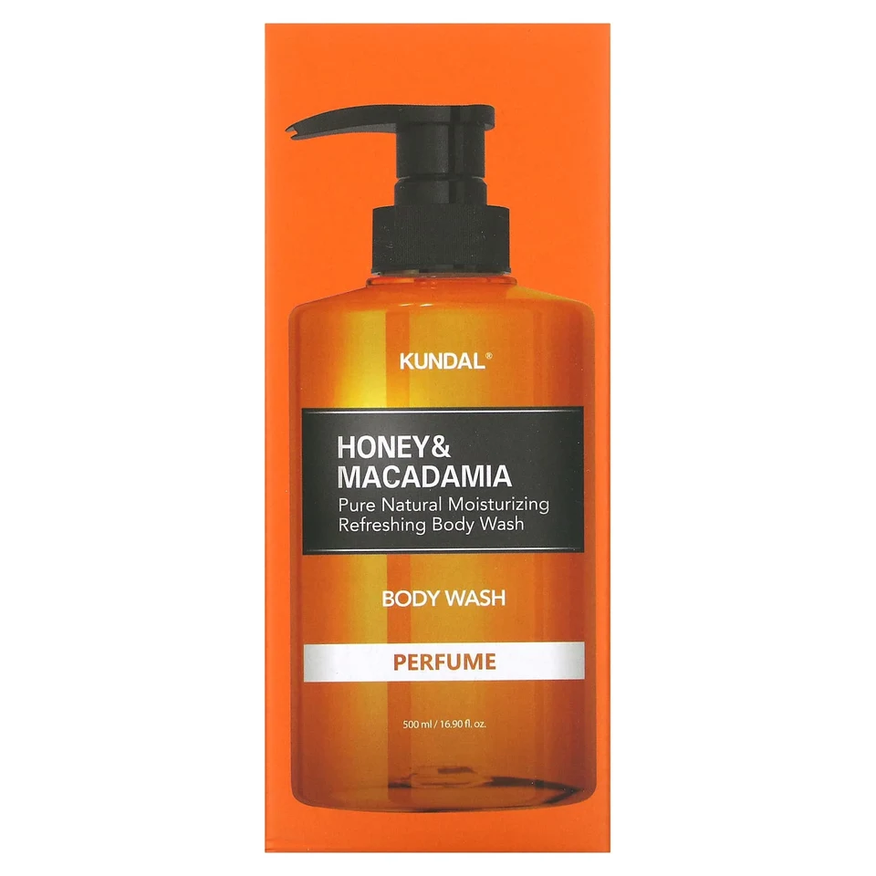 Детский гель для душа Kundal Honey & Macadamia Baby Powder, 500 мл, порошок