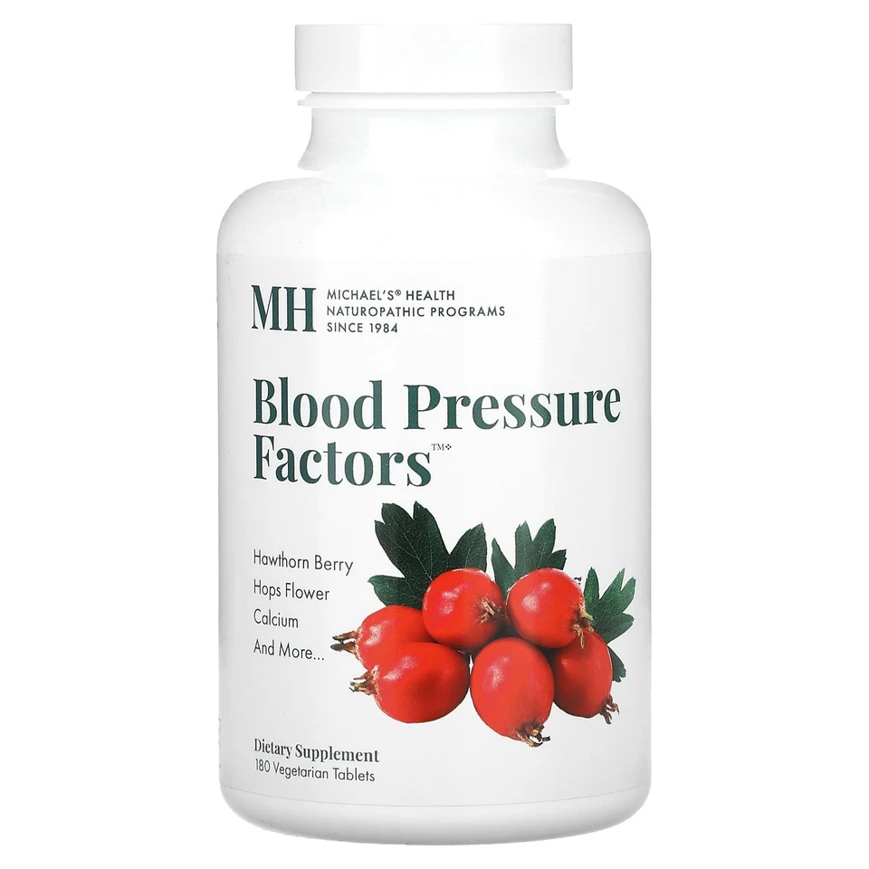 Факторы кровяного давления Michael's Health, 180 вегетарианских таблеток