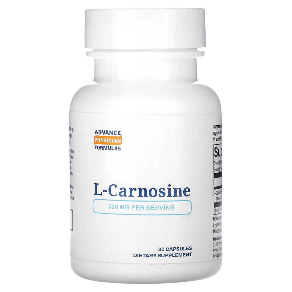 L-карнозин Advance Physician Formulas L-Carnosine, 500 мг, 30 капсул