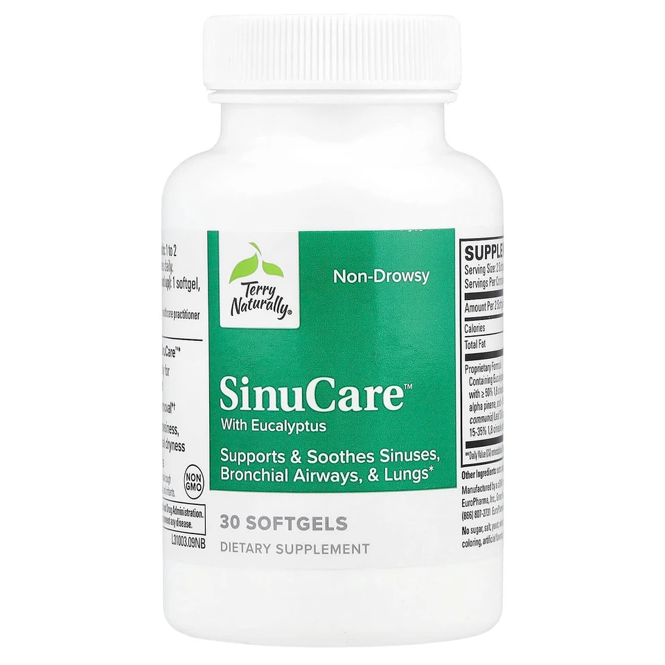 Эвкалипт Terry Naturally SinuCare™ , 30 мягких капсул