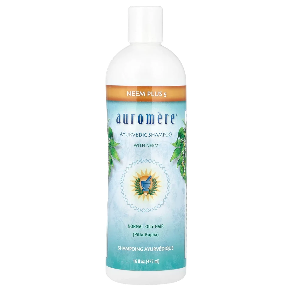Шампунь Auromere Neem Plus 5 Ayurvedic with Neem, 473 мл