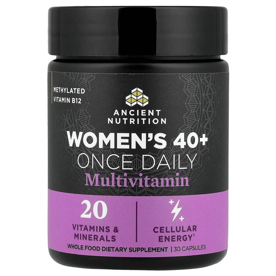 Мультивитамины Ancient Nutrition Women's 40+ Once Daily, 30 капсул