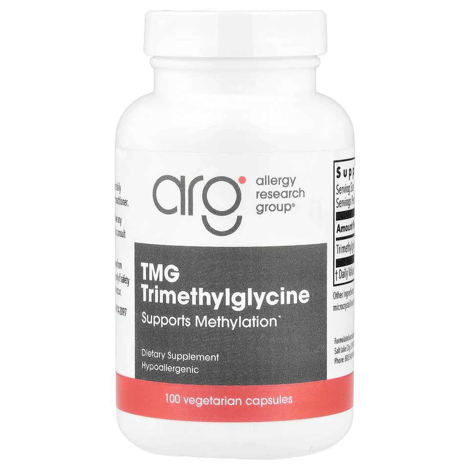 TMG Allergy Research Group, 750 мг, 100 растительных капсул