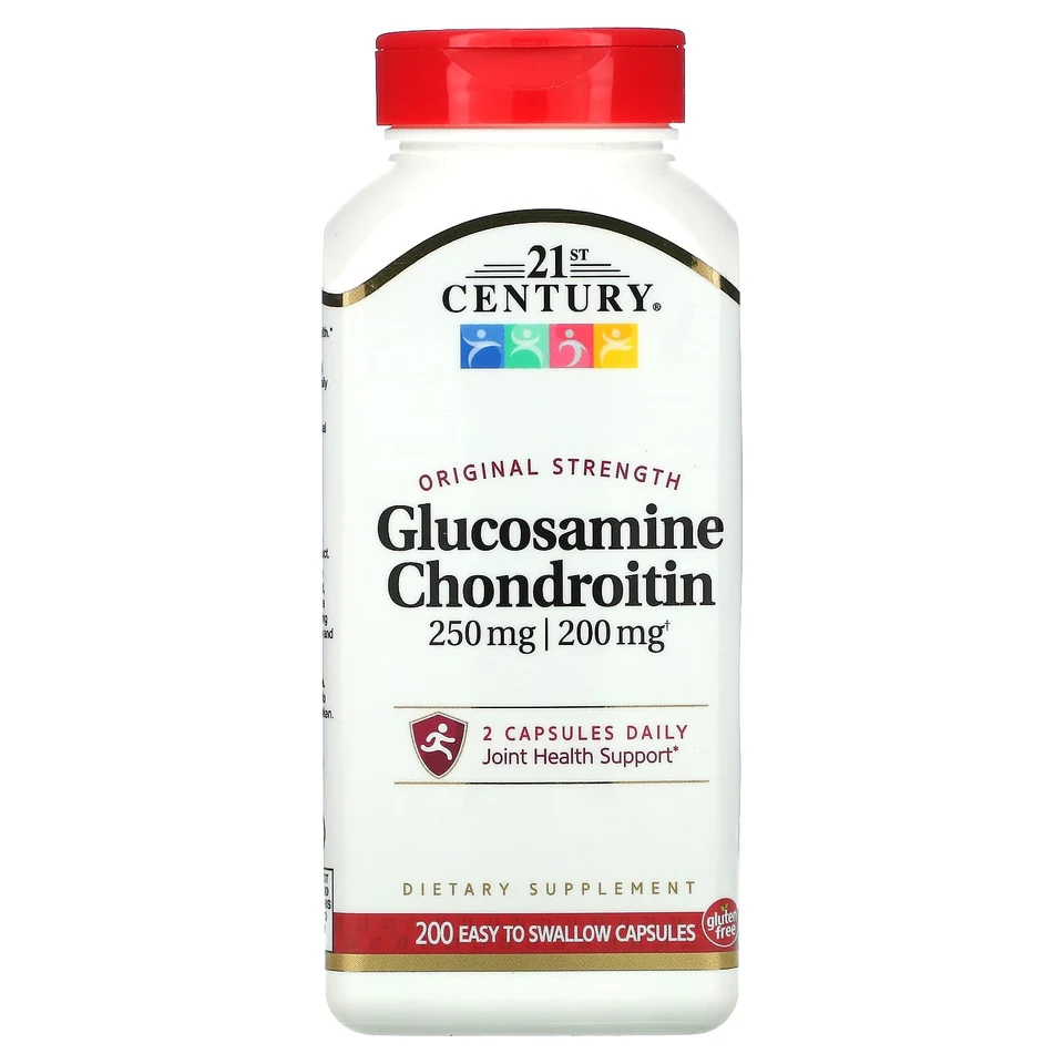 Хондроитин 21st Century Glucosamine 200 Easy to Swallow Capsules, капсулы