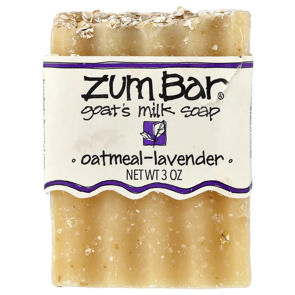 Овсянка ZUM Bar® Goat's Milk Soap Bar Lavender, 3 унций, мыло