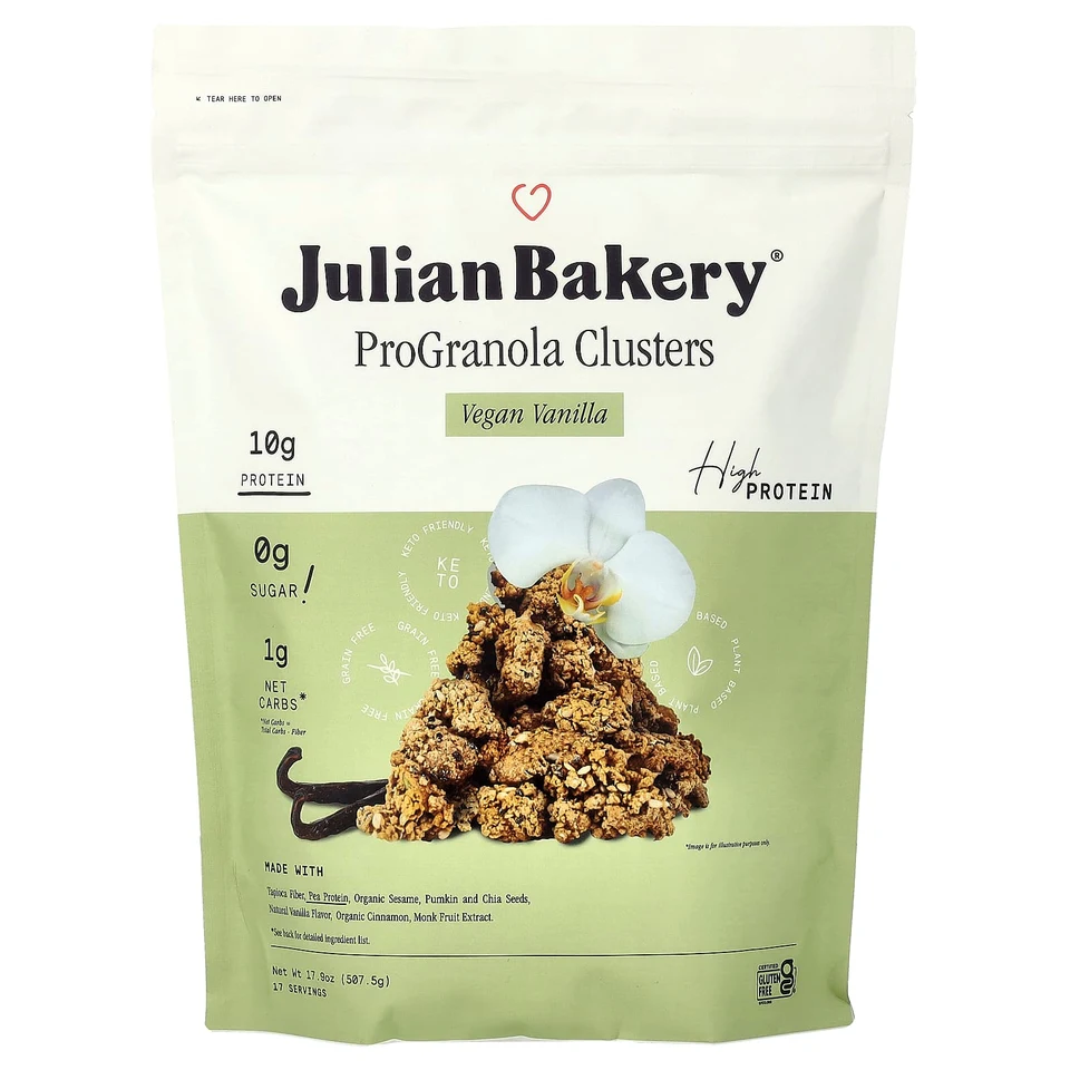 Гранола Julian Bakery, Веганская Ваниль, 507.5 г