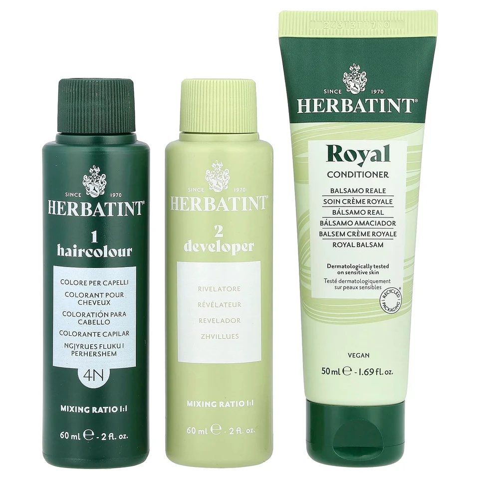 Гель Herbatint Permanent Haircolor 4N Chestnut, 170 мл