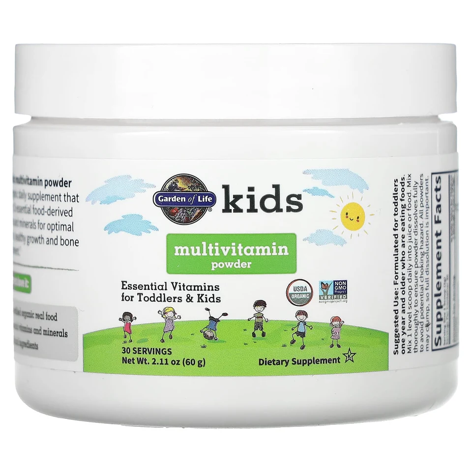 Детские мультивитамины Garden of Life Powder, 60 г, порошок