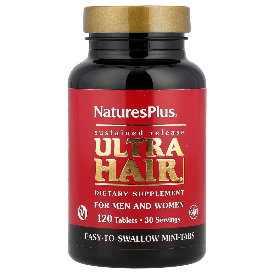 Комплекс Ultra Hair NaturesPlus® For Men & Women, 120 таблеток